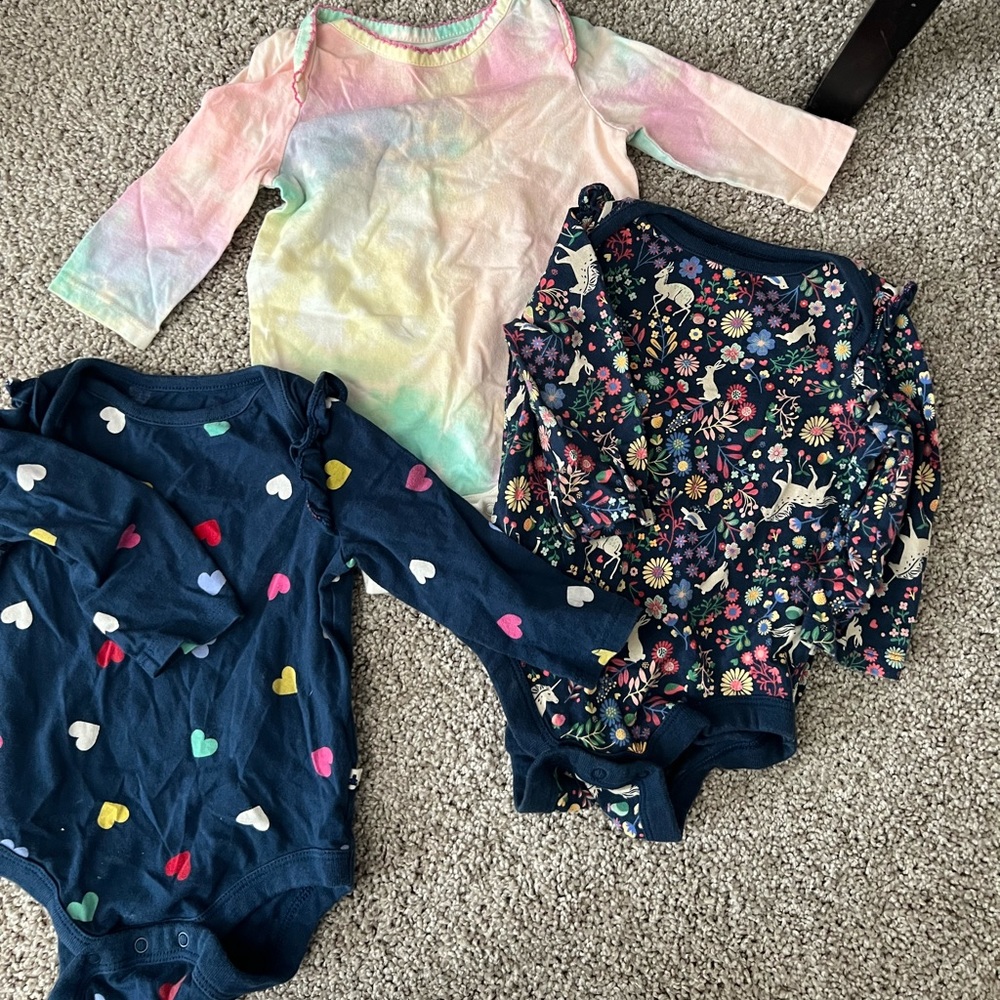 3-6 months Gap baby onesies